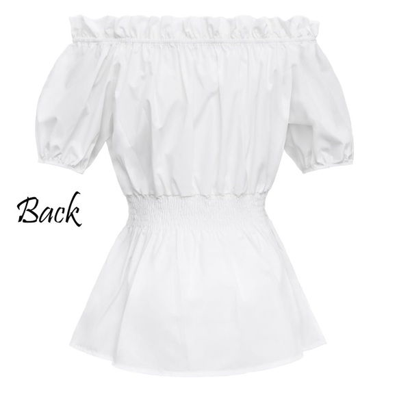 4 Piece Pirate Costume Set For Women - Top, Belt, Earring, Head Scarf 2XL Top - Picture 3 of 5